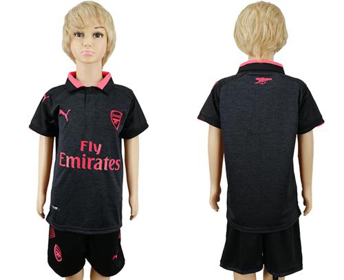 Arsenal Blank Sec Away Kid Soccer Club Jersey - Click Image to Close